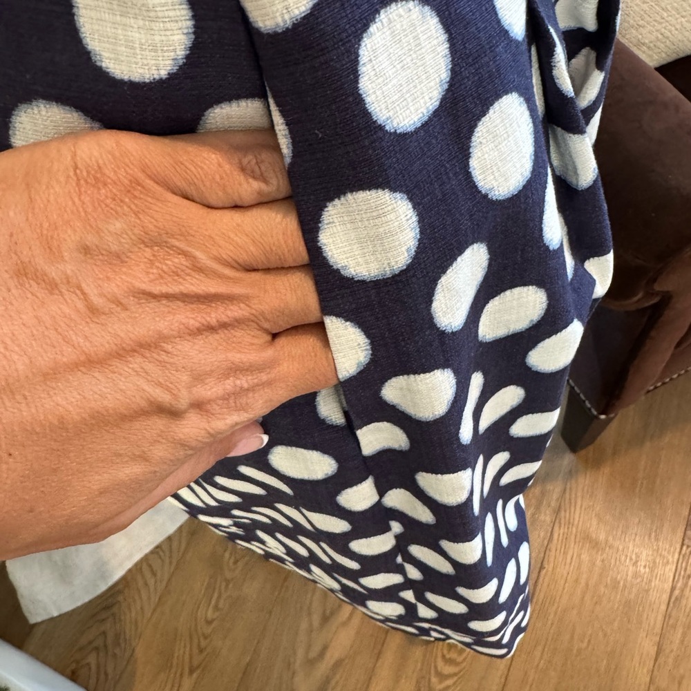 Eliza J Navy & White Polka Dot Dress - Size 6 - Picture 7 of 10